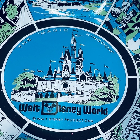 Walt Disney World Glass Candy Dish Bowl 1970’s - Picture 9 of 14